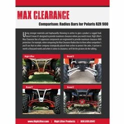 Upper Radius Bar Kit For Polaris RZR 900 XP, RZR 900 XP "4" 7 Upper Radius Bar Kit For Polaris RZR 900 XP, RZR 900 XP "4" -EPI Performance-shop 3593 4 l