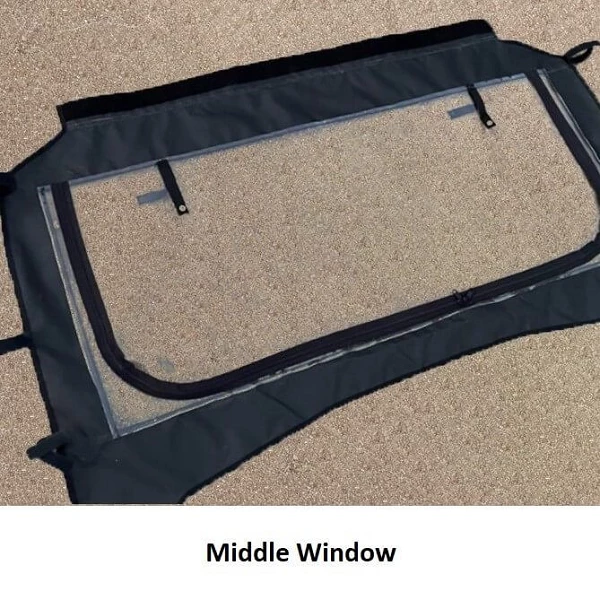 Falcon Ridge Front And Rear Upper Doors W| Middle Window - Honda Pioneer 1000-5 - With Zipper 3 Falcon Ridge Front And Rear Upper Doors W| Middle Window - Honda Pioneer 1000-5 - With Zipper