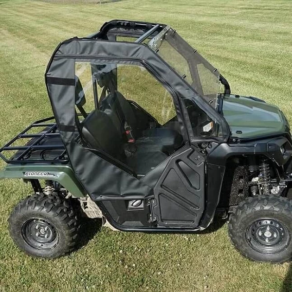 Falcon Ridge Soft Doors And Rear Window - Honda Pioneer 500, 520 - With Zipper 3 Falcon Ridge Soft Doors And Rear Window - Honda Pioneer 500, 520 - With Zipper