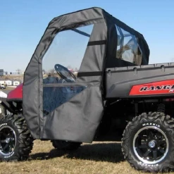 Falcon Ridge Soft Doors And Rear Window - Full Size Polaris Ranger 500, 700 - With Zipper